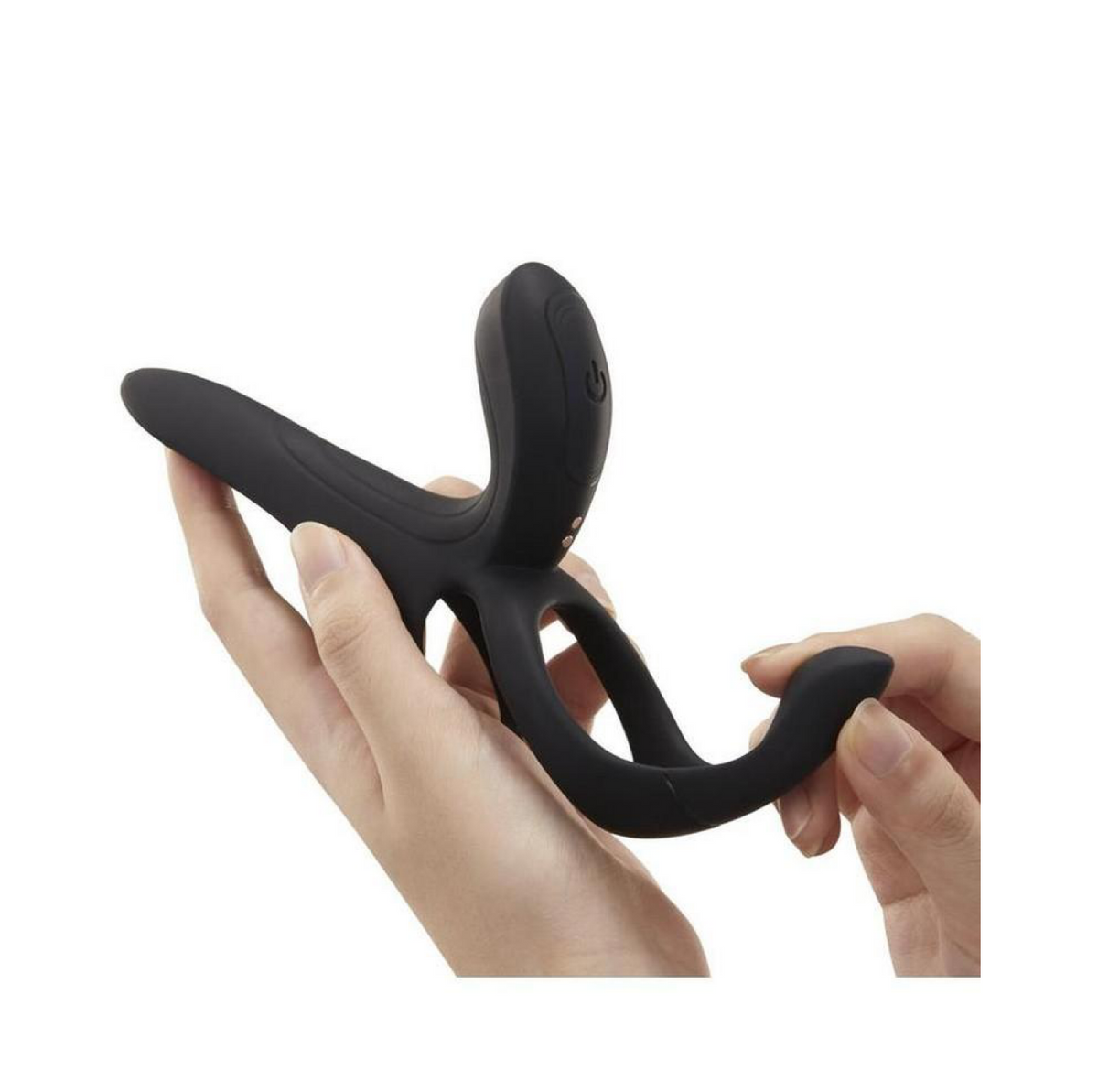 Pleasure Pivot App Control Rechargeable Silicone Couples Vibrator - Black