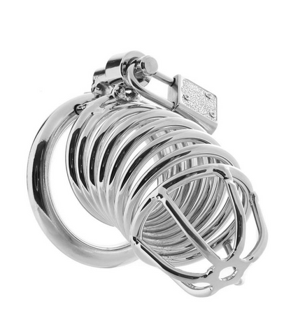 Deluxe Chastity Cage - Stainless Steel