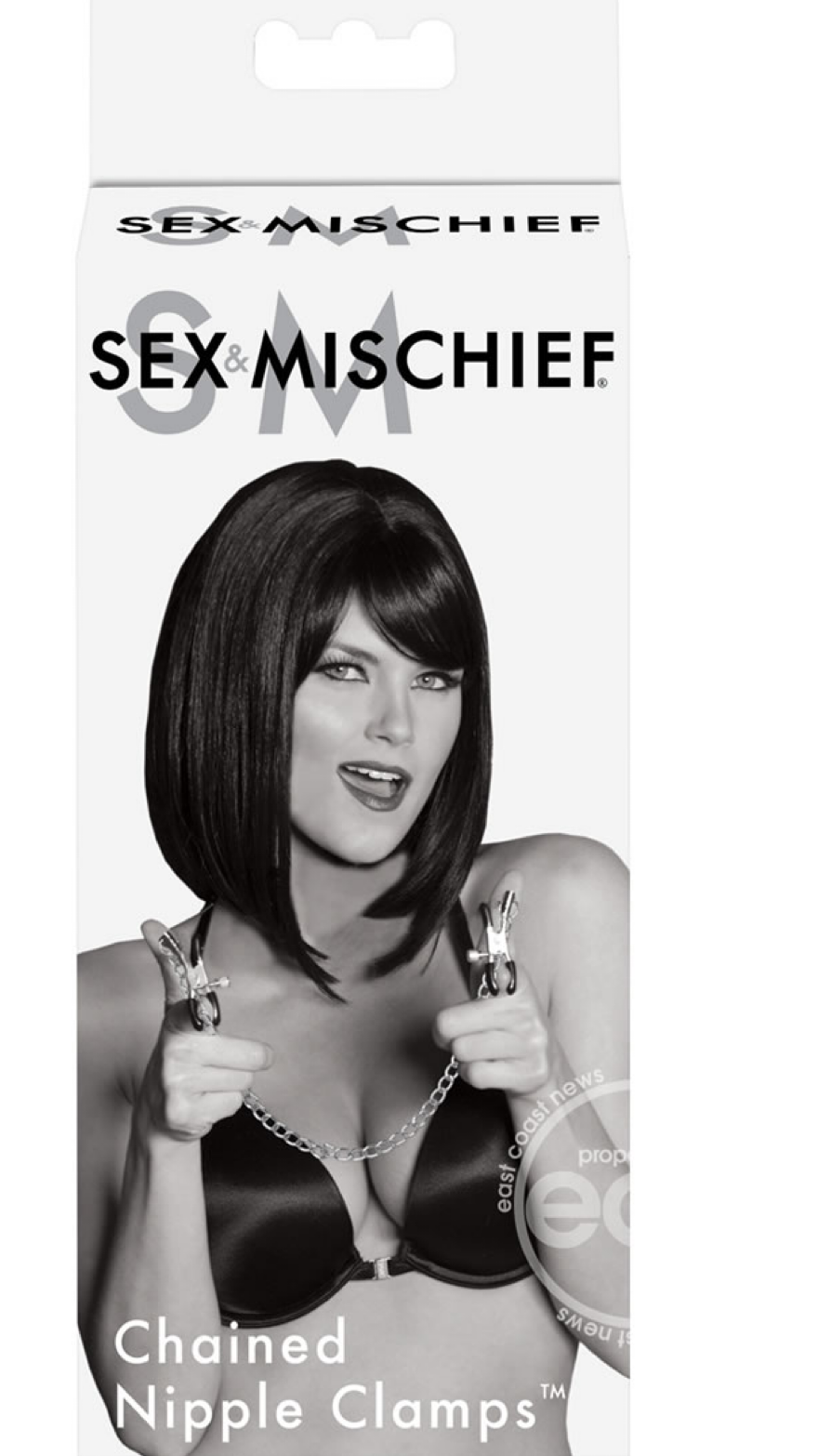 Sex & Mischief Chained Nipple Clamps - Silver