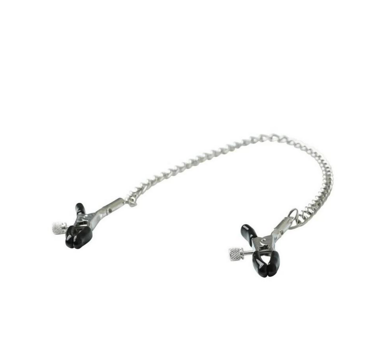 Sex & Mischief Chained Nipple Clamps - Silver