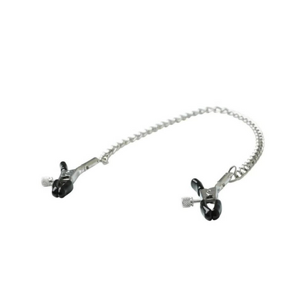 Sex & Mischief Chained Nipple Clamps - Silver