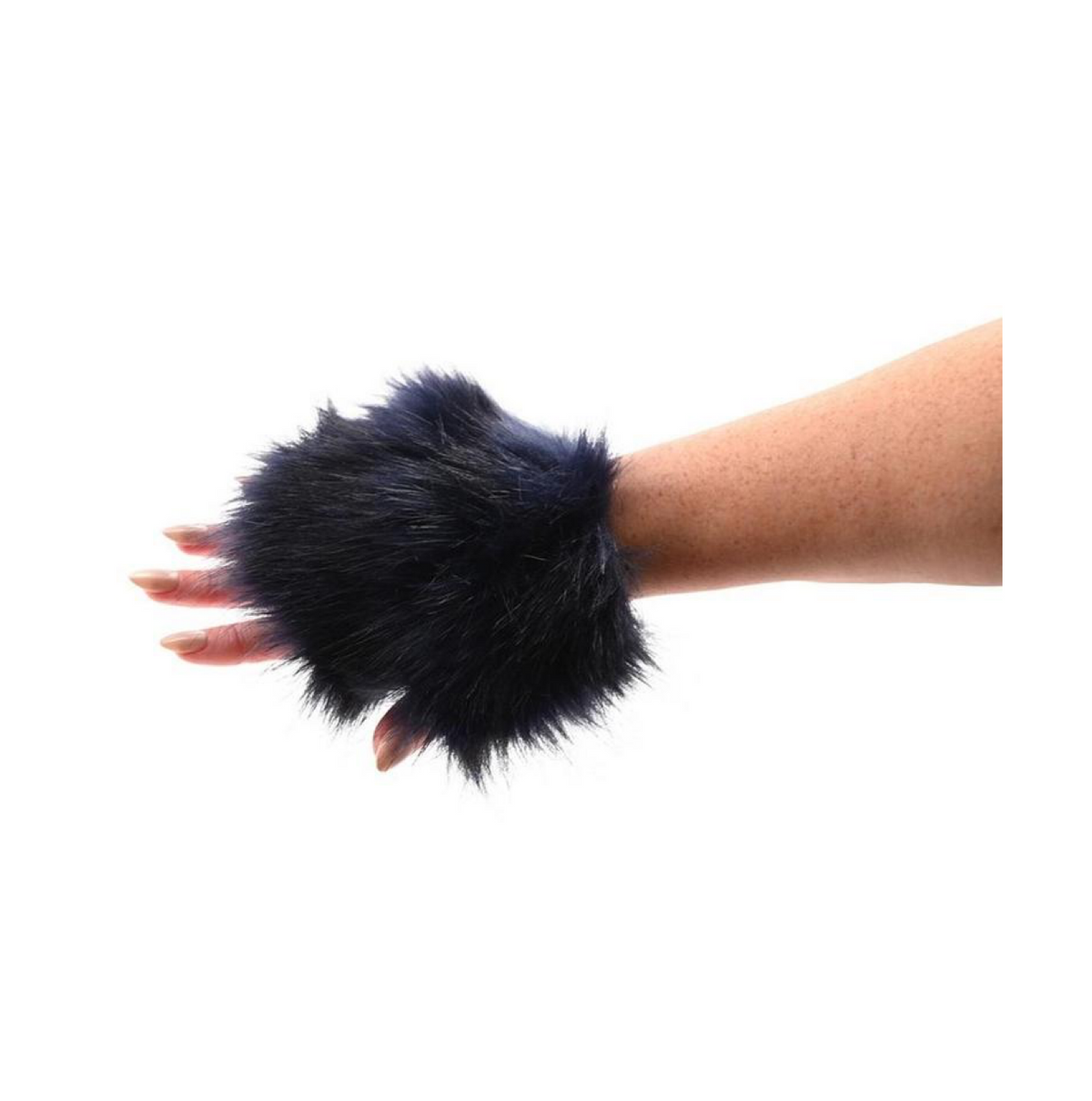 Sex & Mischief Cougar Spiked Sensory Glove - Navy/Gold