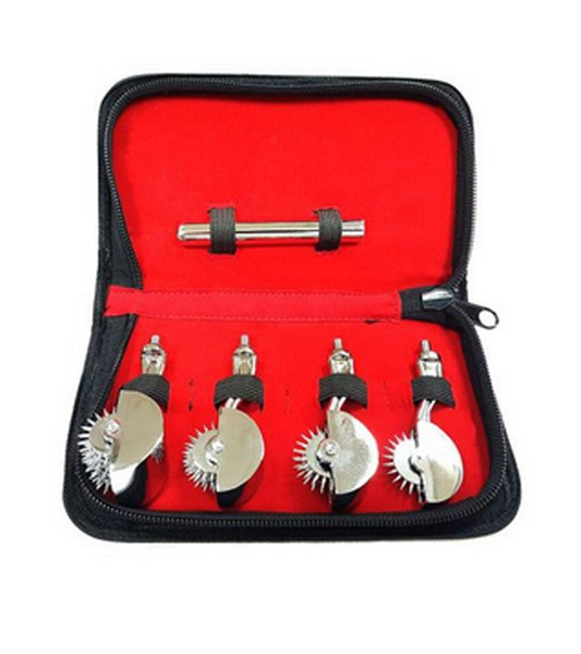 Rouge Stainless Steel 4 Pinwheel Set - Silver